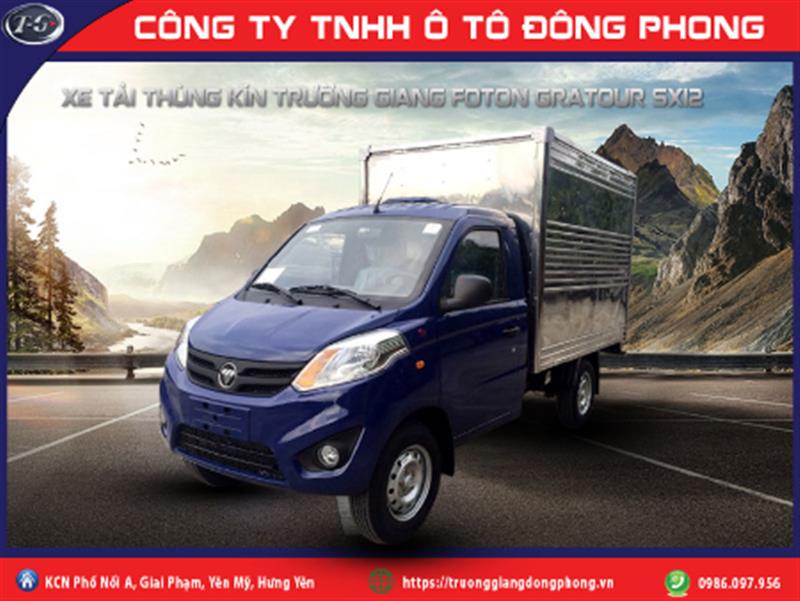 Xe tải thùng kín 820kg Trường Giang Foton Gratour SX12 TK Euro 4